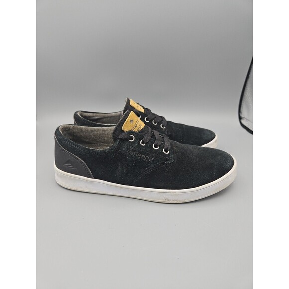 Emerica The Romero Laced Black White Mens Size 6.5 Skate Shoes Sneakers - Picture 1 of 12